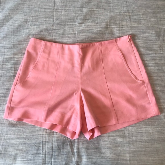 Theory Neon Shell Pink Wool Shorts (size 2) - Picture 1 of 2